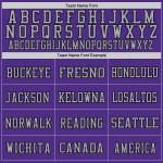 Custom Purple Black-Gray Mesh Authentic Football Jersey Custom Purple Black-Gray Mesh Authentic Football Jersey