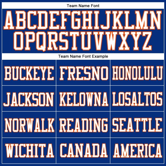 Custom Royal White-Orange Mesh Authentic Football Jersey