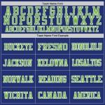 Custom Royal Neon Green-White Mesh Authentic Throwback Football Jersey Custom Royal Neon Green-White Mesh Authentic Throwback Football Jersey