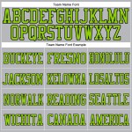 Custom Gray Neon Green-Black Mesh Authentic Football Jersey Custom Gray Neon Green-Black Mesh Authentic Football Jersey