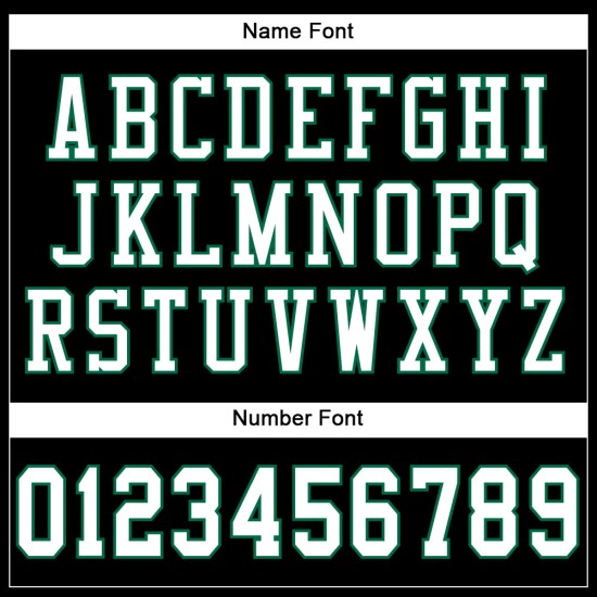 Custom Black White-Kelly Green Mesh Authentic Football Jersey Custom Black White-Kelly Green Mesh Authentic Football Jersey