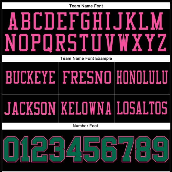Custom Black Kelly Green-Pink Mesh Authentic Football Jersey Custom Black Kelly Green-Pink Mesh Authentic Football Jersey