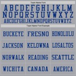 Custom Gray Royal Mesh Authentic Football Jersey Custom Gray Royal Mesh Authentic Football Jersey