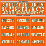 Custom Orange White-Kelly Green Mesh Authentic Throwback Football Jersey Custom Orange White-Kelly Green Mesh Authentic Throwback Football Jersey